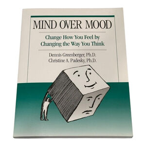 Mind Over Mood Greenberger Padesky CBT Cognitive Therapy Workbook Paperback